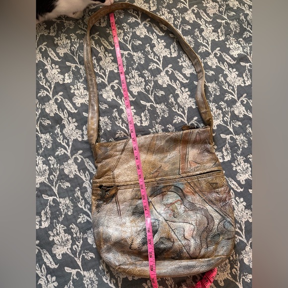 Vintage leather Jane Yoo Painted bag - Picture 7 of 12